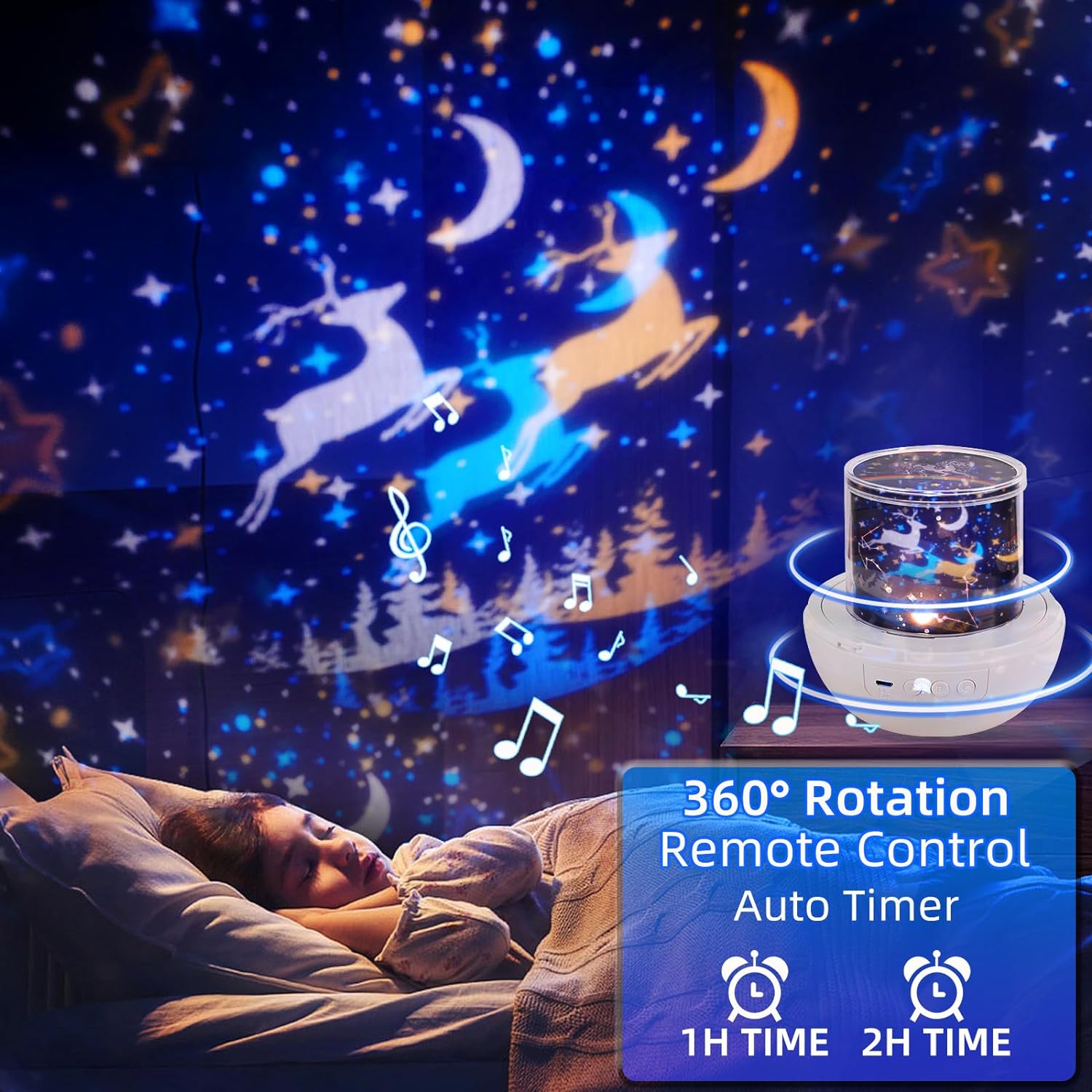 HomeVibesMarket™ Mini Starry Sky Projector
