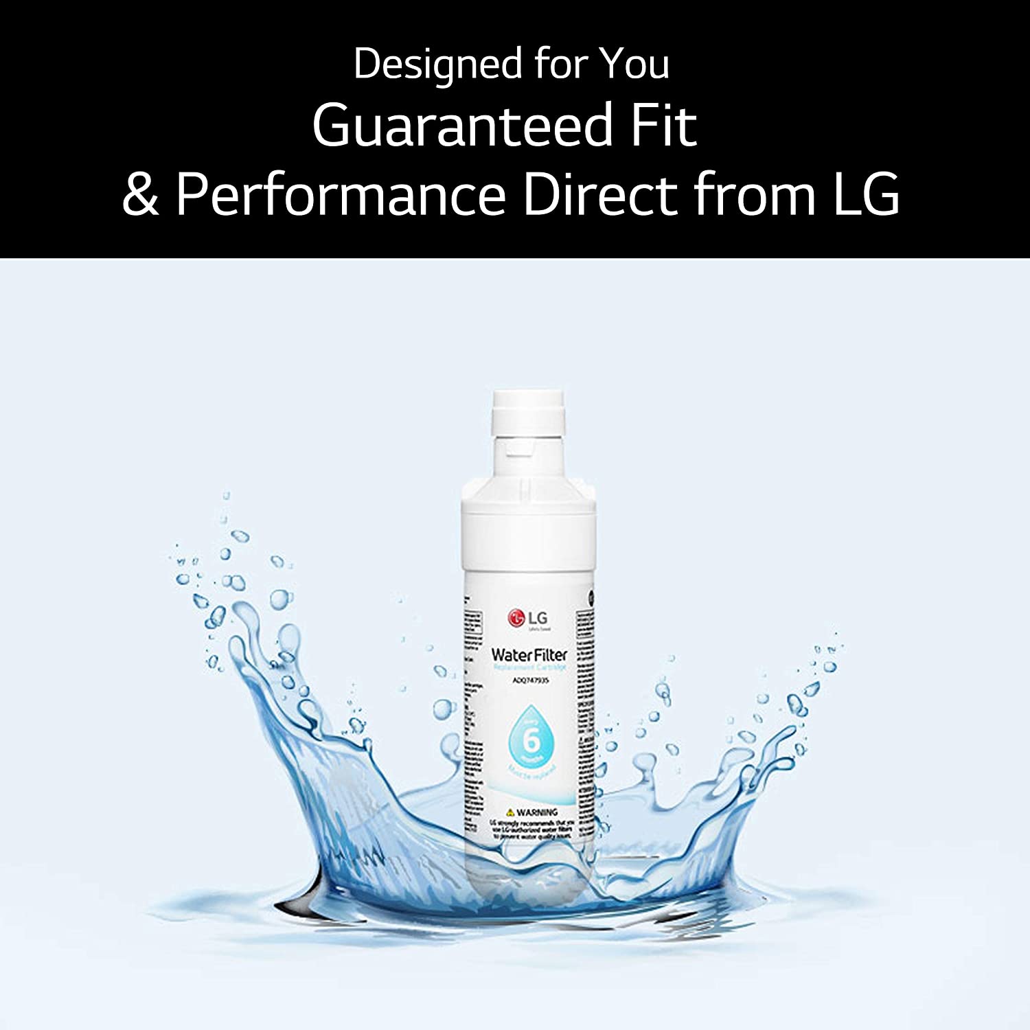 LG LT1000P 6 Month 200 Gallon Capacity Replacement Refrigerator Water ilter NSF42 NSF53 and NSF401 ADQ74793501 ADQ75795105 or AGF80300704